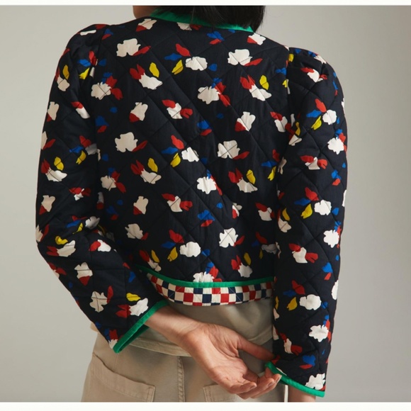 Anthropologie Clare V. Vivier Lilou Reversible Quilted Jacket Small - Picture 4 of 12